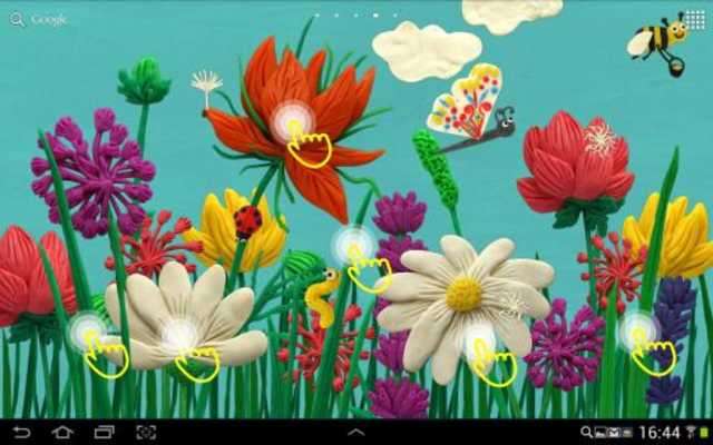 Play Plasticine Spring flowers 