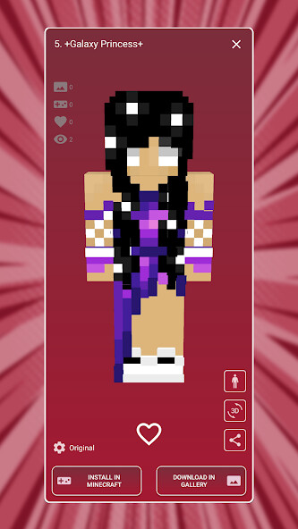 Play Princess Skins for Minecraft 