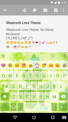 Play APK Shamrock Love Emoji Keyboard  and enjoy Shamrock Love Emoji Keyboard with UptoPlay com.kkkeyboard.emoji.keyboard.theme.ShamrockLove