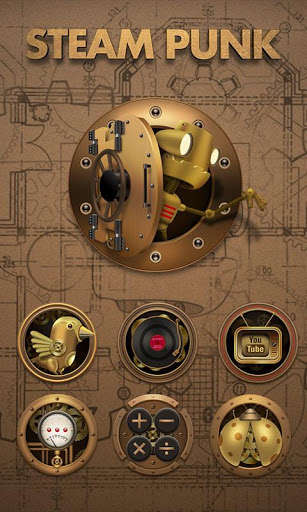 Play APK Steampunk GO Launcher Theme  and enjoy Steampunk GO Launcher Theme with UptoPlay com.gau.go.launcherex