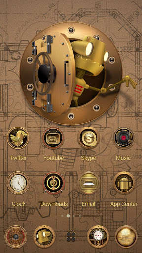 Play APK Steampunk GO Launcher Theme  and enjoy Steampunk GO Launcher Theme with UptoPlay com.gau.go.launcherex