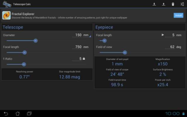 Play Telescope Calc 