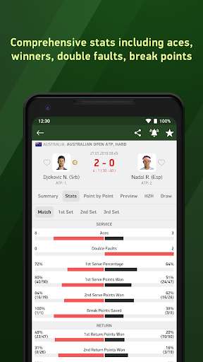 Play Tennis 24 - tennis live scores 