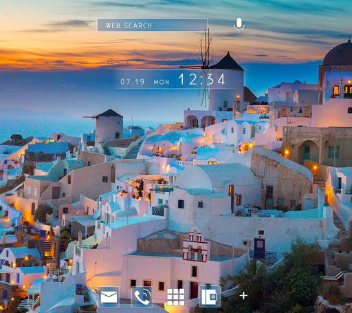 Play APK Wallpaper Sunset in Santorini  and enjoy Wallpaper Sunset in Santorini with UptoPlay jp.co.a_tm.android.plus_santorinitouno_yugure