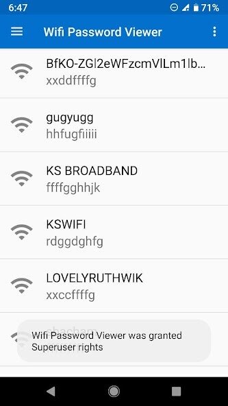 Play WiFi Password Viewer (ROOT) 
