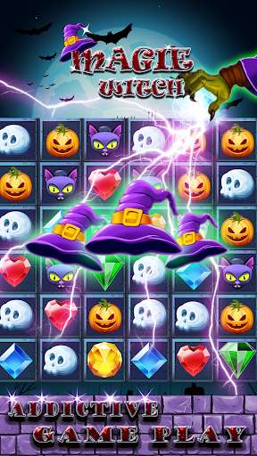 Play APK Witch Magical Diamond  and enjoy Witch Magical Diamond with UptoPlay com.bighorsestudio.match3game.magicwitch