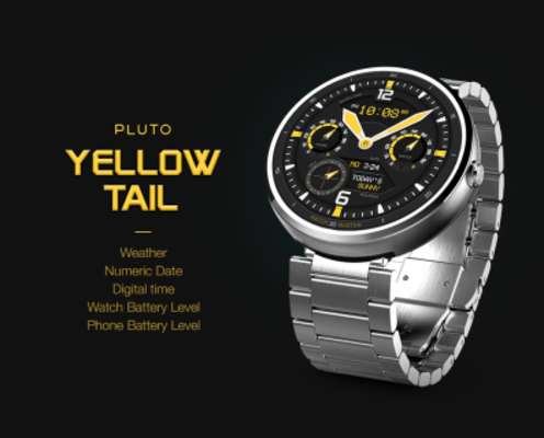 Play YellowTail watchface by Pluto 