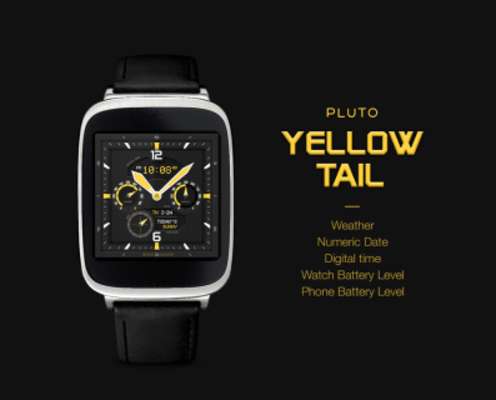 Play YellowTail watchface by Pluto 