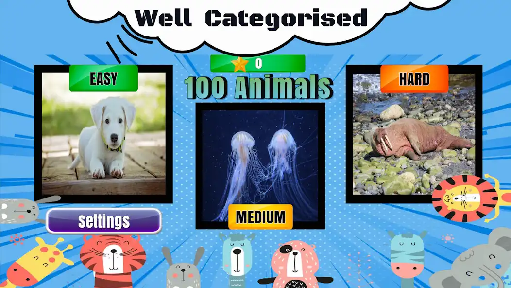 Play 100 Animals - Sound and Quiz as an online game 100 Animals - Sound and Quiz with UptoPlay