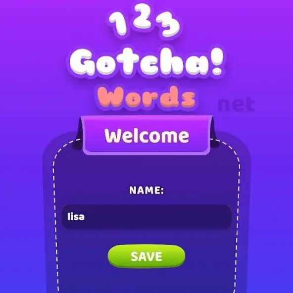 Play 1 2 3 Gotcha! Words  and enjoy 1 2 3 Gotcha! Words with UptoPlay