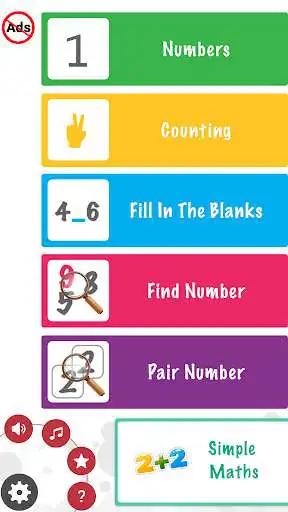 Play APK 123 Maths Kids- Quizzes , Pairing Numbers  and enjoy 123 Maths Kids- Quizzes , Pairing Numbers with UptoPlay com.webmobic.kids_4_math