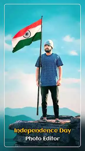 Play 15 August Photo Editor - Indian Flag Face as an online game 15 August Photo Editor - Indian Flag Face with UptoPlay