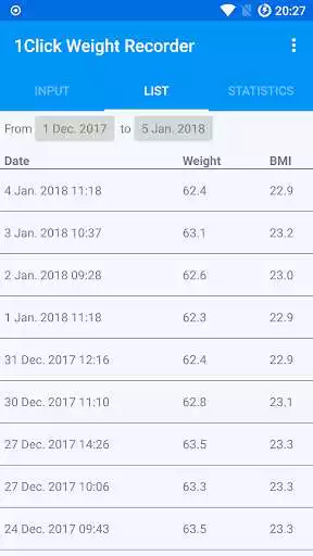 Play 1Click Weight Recorder