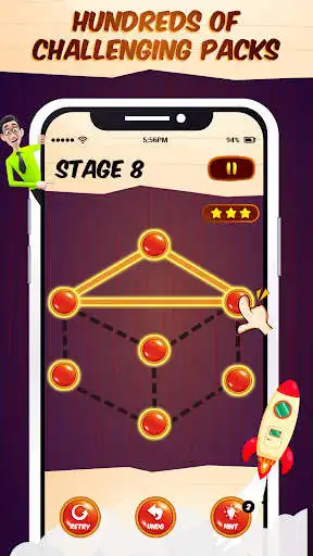 Play 1LINE Draw Puzzle as an online game 1LINE Draw Puzzle with UptoPlay