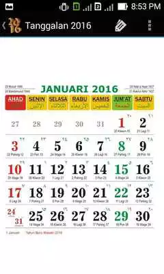 Play 2016 Kalender Jawa Hijriyah