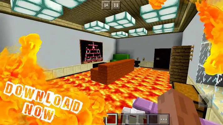 Play 2018 Floor is lava! Survival Minigame for MCPE