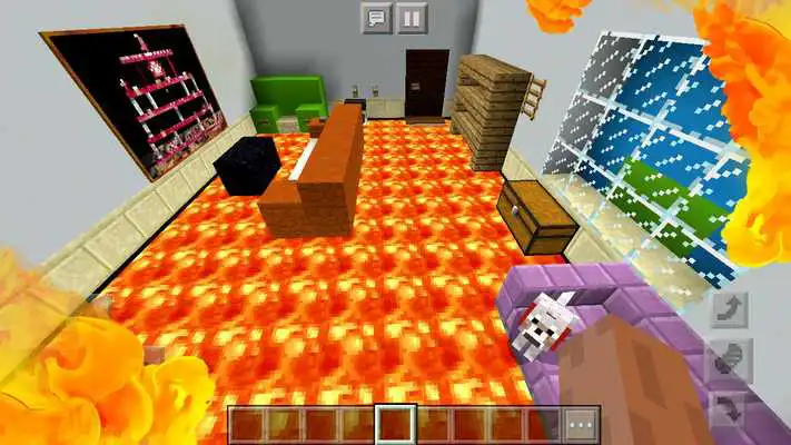 Play 2018 Floor is lava! Survival Minigame for MCPE