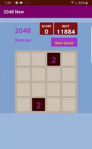 Play 2048 New as an online game 2048 New with UptoPlay