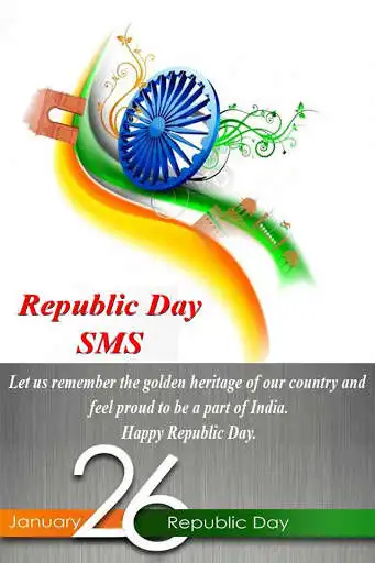 Play 26 January Happy Republic Day 2021 Wishes & SMS  and enjoy 26 January Happy Republic Day 2021 Wishes & SMS with UptoPlay