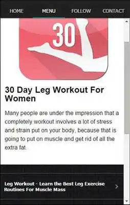 Play 30 Day Leg Workout For Women