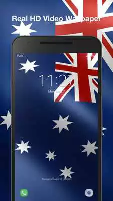 Play 3D Australia Flag Live Wallpaper