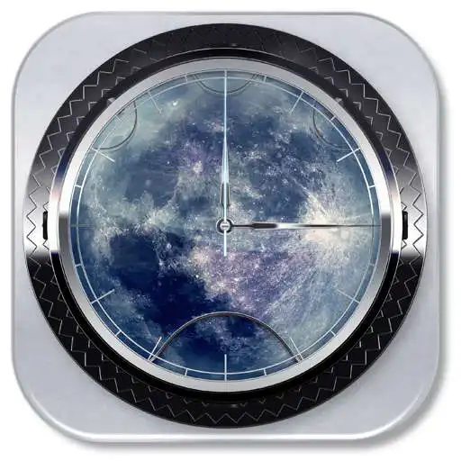 Free play online 3D BEST Moon Clock Widget  APK