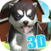 Free play online 3D Cute Husky Live Wallpaper theme APK