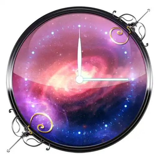 Free play online 3D Galaxy Analog Clock  APK