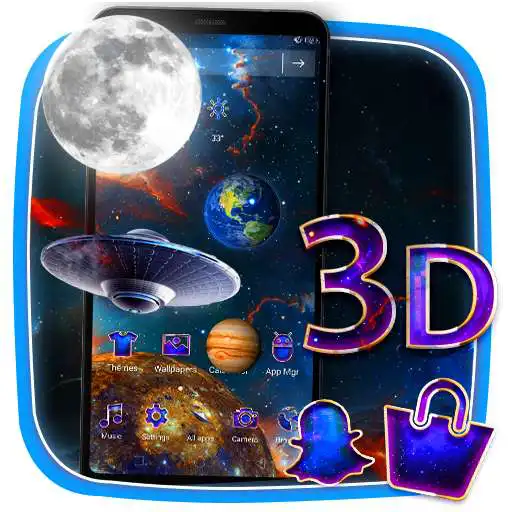 Run free android online 3D Galaxy Parallax Theme APK