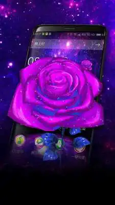 Play 3D Galaxy Rose Theme