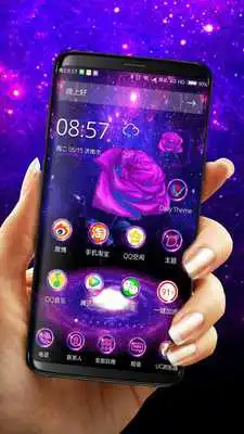 Play 3D Galaxy Rose Theme