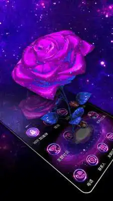 Play 3D Galaxy Rose Theme