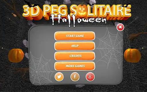 Play 3D Halloween Peg Solitaire