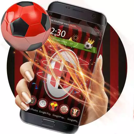 Free play online 3D Milan Football Red theme  APK