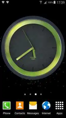 Play 3D Neon Green Clock