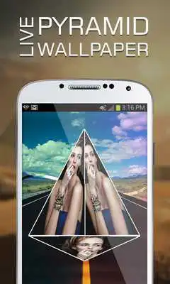 Play 3D Pyramid Text Live Wallpaper