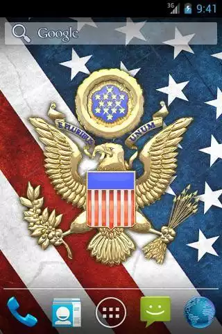 Play 3D USA Coat of Arms  Flag LWP