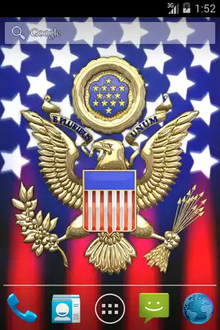 Play 3D USA Coat of Arms  Flag LWP