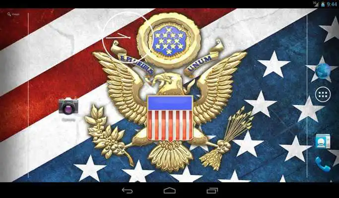 Play 3D USA Coat of Arms  Flag LWP