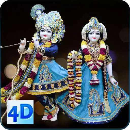 Run free android online 4D Radha Krishna Murti Darshan Live Wallpaper APK