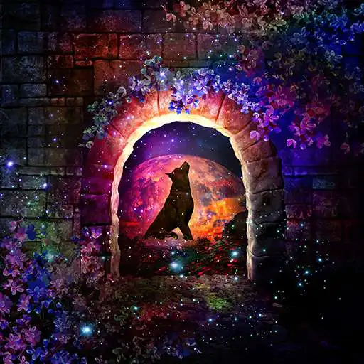 Play 4K Wallpaper HD - Fantasy Wolf Moon APK