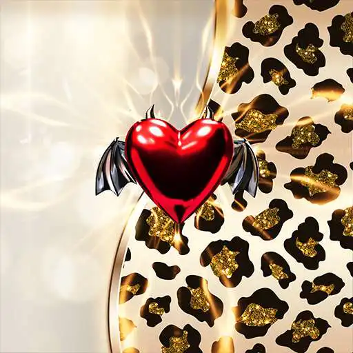 Play 4K Wallpaper HD - Glitter Leopard and Devils Heart APK