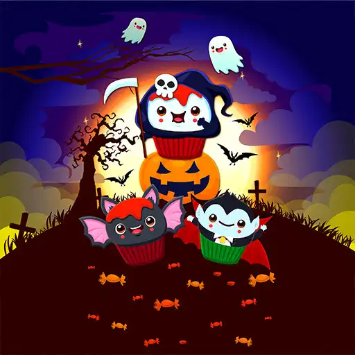 Play 4K Wallpaper HD - Halloween Ghost Cupcake APK