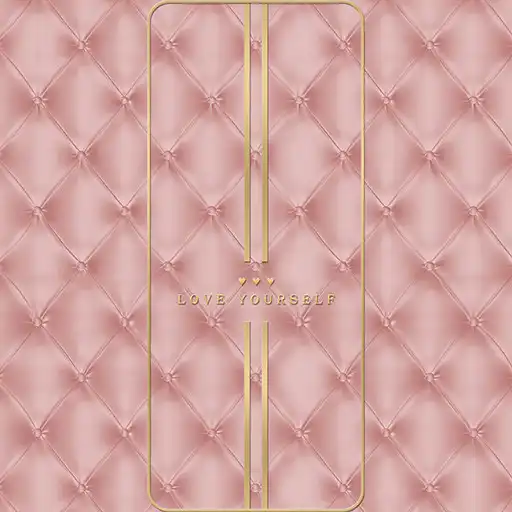 Play 4K Wallpaper HD - Pink Quilting And Gold Line APK