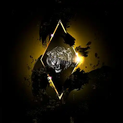 Play 4K Wallpaper HD - Tiger Gold Brush Touch APK