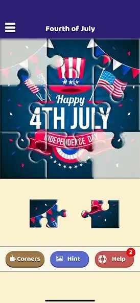 Play 4th of July Puzzle  and enjoy 4th of July Puzzle with UptoPlay