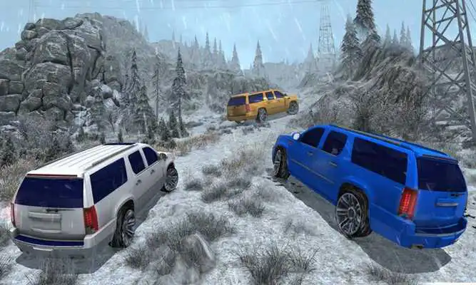 Play 4x4 Escalade Snow Driving 3D