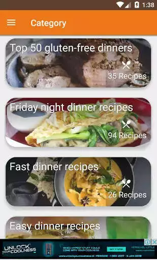 Play APK 500+ Dinner Recipes  and enjoy 500+ Dinner Recipes with UptoPlay com.yoja.dinnerrecipes