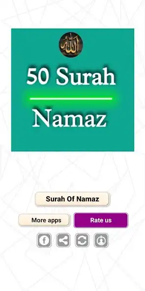 Play 50 Short Surah Of Namaz ~ Mp3 as an online game 50 Short Surah Of Namaz ~ Mp3 with UptoPlay