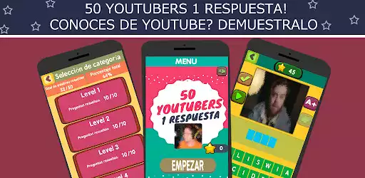 Play 50 youtubers 1 respuesta  and enjoy 50 youtubers 1 respuesta with UptoPlay